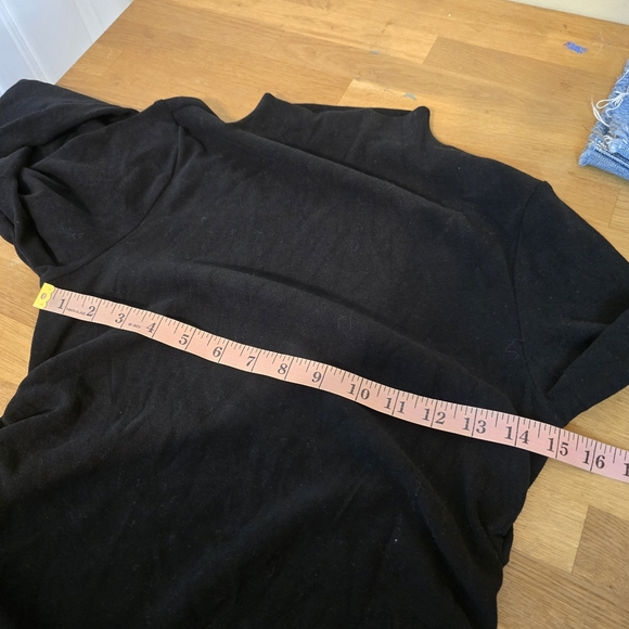 OGL ProWarm Thermal Ruched Sides Tuckable Mockneck Top Black L - Picture 10 of 12